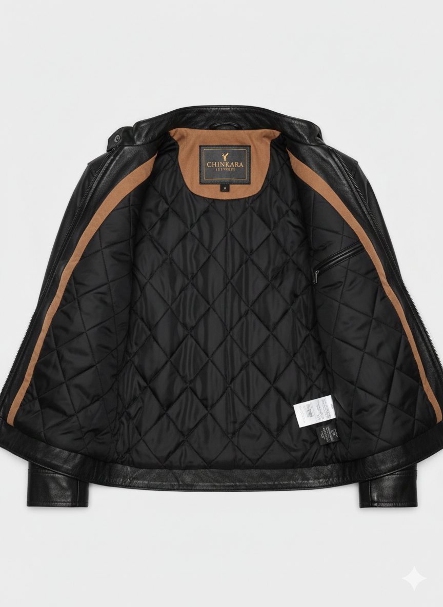 Limitless Bradley Cooper Black Lambskin Leather Biker Jacket