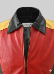 8 Ball Leather Jacket Patrick Warburton Multi Color Bomber