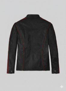 Elevate your style with the N7 Mass Effect Leather jacket. Made from real sheepskin with the iconic red stripe. Shop now at Chinkara Leathers!