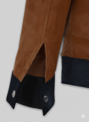 Cristiano Ronaldo Brown Suede Leather Jacket for Men