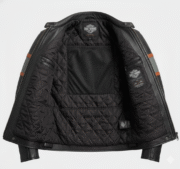 Harley Davidson Victory Lane Leather Motorcycle Jacket for Men