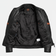 Harley Davidson Men’s Black Leather Riding Jacket