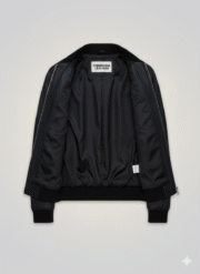 Ryan Reynolds Leather Jacket Premium Black Bomber Biker Style