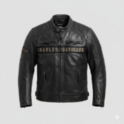 Harley Davidson Leather Jacket Men Motorcycle Black Biker Gear