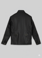 Vin Diesel Leather Jacket Black Racer Style Casual Men Biker