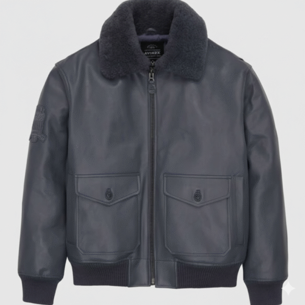 Avirex Classic Black G-1 Aviator Leather Flight Jacket