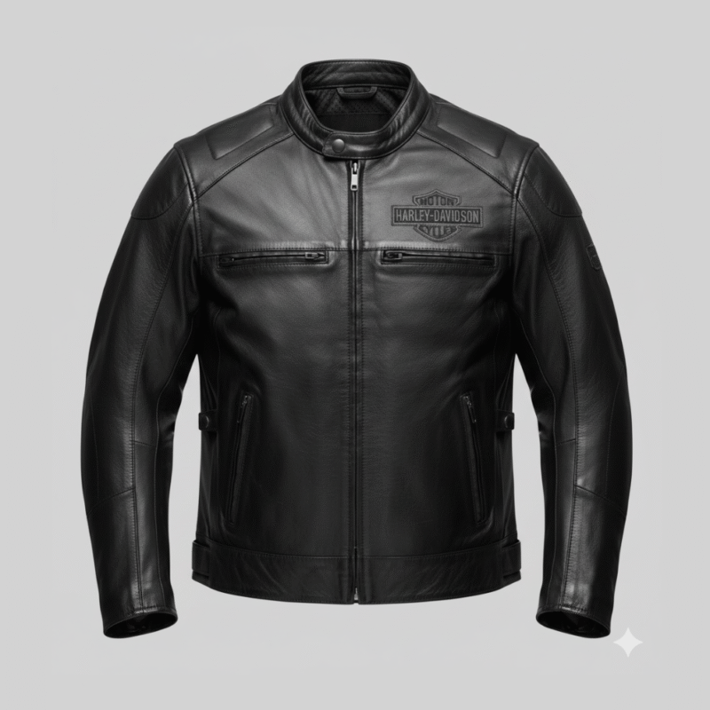 Harley Davidson Leather Jacket Men Black Motorcycle Biker Gear