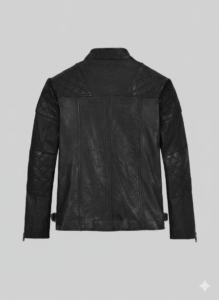 High-quality genuine black leather with a sleek polished finish. Stylish diamond-quilted shoulder pads for a rugged biker aesthetic. Slim-fit design with adjustable side buckles for a perfect silhouette. Durable silver-tone hardware and zippers for long-lasting daily use.