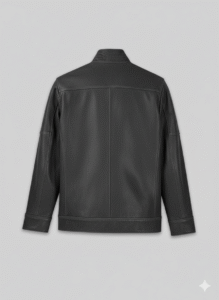 Dark Grey Leather Jacket for Men Premium Biker Outerwear